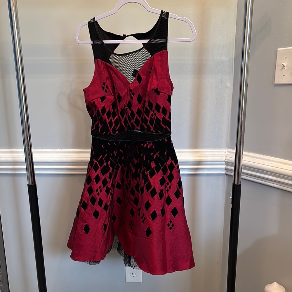 Nwt Harley Quinn Red and Black Sleeveless Dress